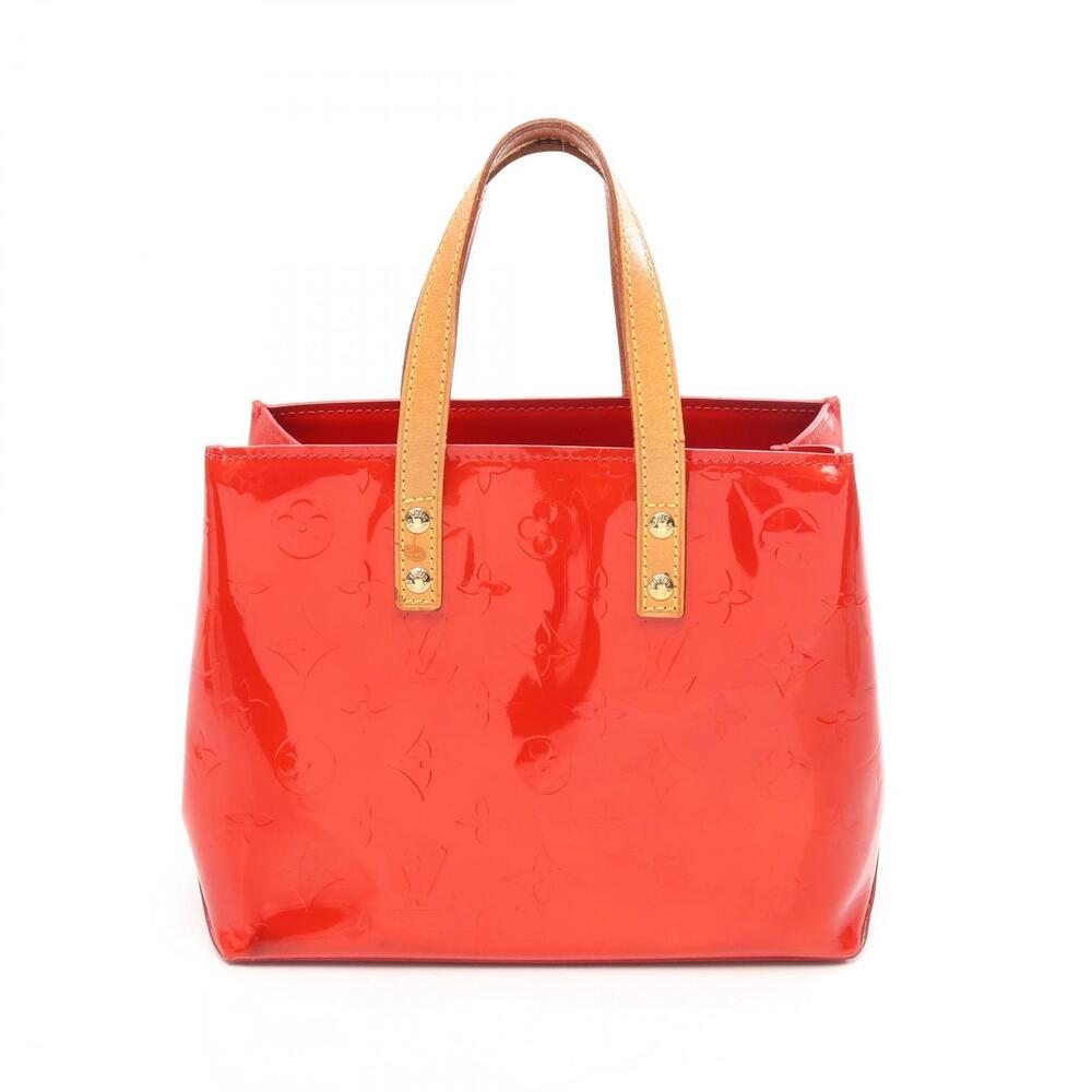 Louis Vuitton Lead Monogram Top Handle Bag Leather Rouge Red
